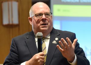 Giv. Larry Hogan. (The Daily Record / Maximilian Franz)