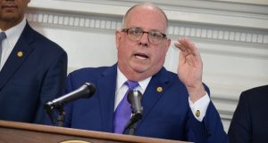 "It has become clear in recent months and in recent weeks that sadly a pervasive culture of corruption continues to exist and it is clear that even tougher and more stringent laws are needed," Gov. Larry Hogan said Tuesday in calling for tougher ethics laws. (The Daily Record/Bryan P. Sears)