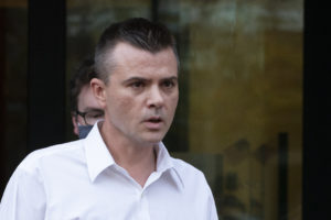 Igor Danchenko leaves Albert V. Bryan United States Courthouse in Alexandria, Virginia, on Nov. 4, 2021. (AP Photo/Manuel Balce Ceneta, file)
