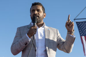 Kash Patel, former chief of staff for former President Donald Trump, speaks at a rally in Minden, Nevada, on Oct. 8, 2022. (AP Photo/José Luis Villegas, File)