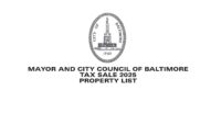 Baltimore tax sale 2025 header