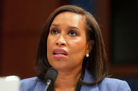District of Columbia Mayor Muriel Bowser speaks during a hearing on Capitol Hill, Sept. 18, 2025, in Washington. (AP File Photo/Mark Schiefelbein)