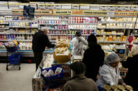 People shop at Zabar's supermarket in New York City, November 26, 2025. (REUTERS/Jeenah Moon)