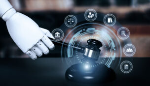 More Maryland law firms are adopting artificial intelligence tools that help them streamline their practices. From helping with discovery to helping craft opening arguments, firms say the technology has come a long way in the past decade. (Depositphotos)