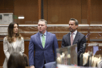 Attorney Alan Jackson, addresses the court during an arraignment for Nick Reiner in Los Angeles, California, U.S., January 7, 2026. Jackson withdrew as the attorney for Nick Reiner Reiner, who will now be represented by the county Public Defender's Office on murder charges for the killing of his parents Rob and Michele Reiner. (Eric Thayer/Pool via REUTERS)