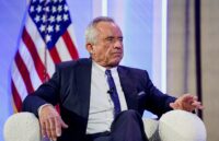 U.S. Secretary of Health and Human Services Robert F. Kennedy Jr. speaks with Vice President JD Vance (not pictured) during the inaugural Make America Healthy Again summit in Washington on Nov. 12, 2025. (REUTERS/Nathan Howard/File Photo)