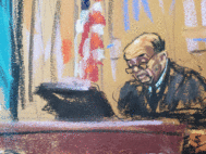 U.S. District Judge Alvin Hellerstein presides at the Manhattan Federal Court in New York City, U.S. June 27, 2023 in a courtroom sketch. (REUTERS/Jane Rosenberg/File Photo)