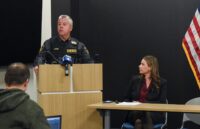Wicomico County Executive Julie Giordano and Wicomico County Sheriff Mike Lewis held a joint news conference on the proposed ICE Breaker Act of 2026 and Senate Bill 0245 - Public Safety: Immigration Enforcement Agreements - Prohibition on Jan. 23, 2026, at the Wicomico County Sheriff’s Office in Salisbury. (USA TODAY NETWORK)