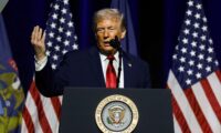 President Donald Trump speaks at the Detroit Economic Club in Detroit on Jan. 13, 2026. (REUTERS/Evelyn Hockstein/File Photo)