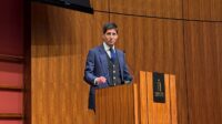Former Federal Reserve Governor Kevin Warsh speaks during a monetary policy conference at Stanford University’s Hoover Institution in Palo Alto, California, on May 9, 2025. (REUTERS/Ann Saphir)