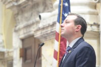 Senate President Bill Ferguson is opposed to moving forward legislation that redraw Maryland's congressional districts midcycle. (Hannah Gaskill/The Daily Record)