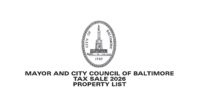 Baltimore tax sale 2026 header