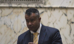 Del. C.T. Wilson's bill to usher in a redistricted congressional map ahead of the 2030 census was introduced on the House floor on Jan. 23, 2026. (Hannah Gaskill/The Daily Record)