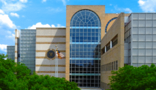The U.S. District Court for the District of Maryland located at 6500 Cherrywood Lane in Greenbelt. (District Court of Maryland)