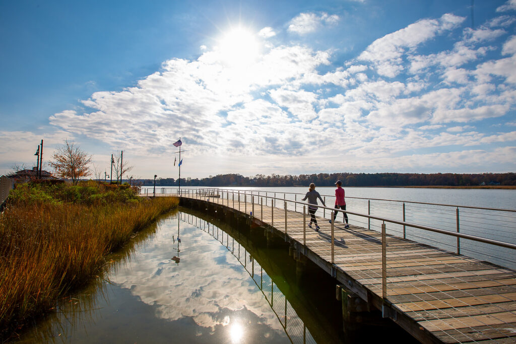Leonardtown Wharf Park in St. Mary's County. (St. Mary's County Department of Economic Development)