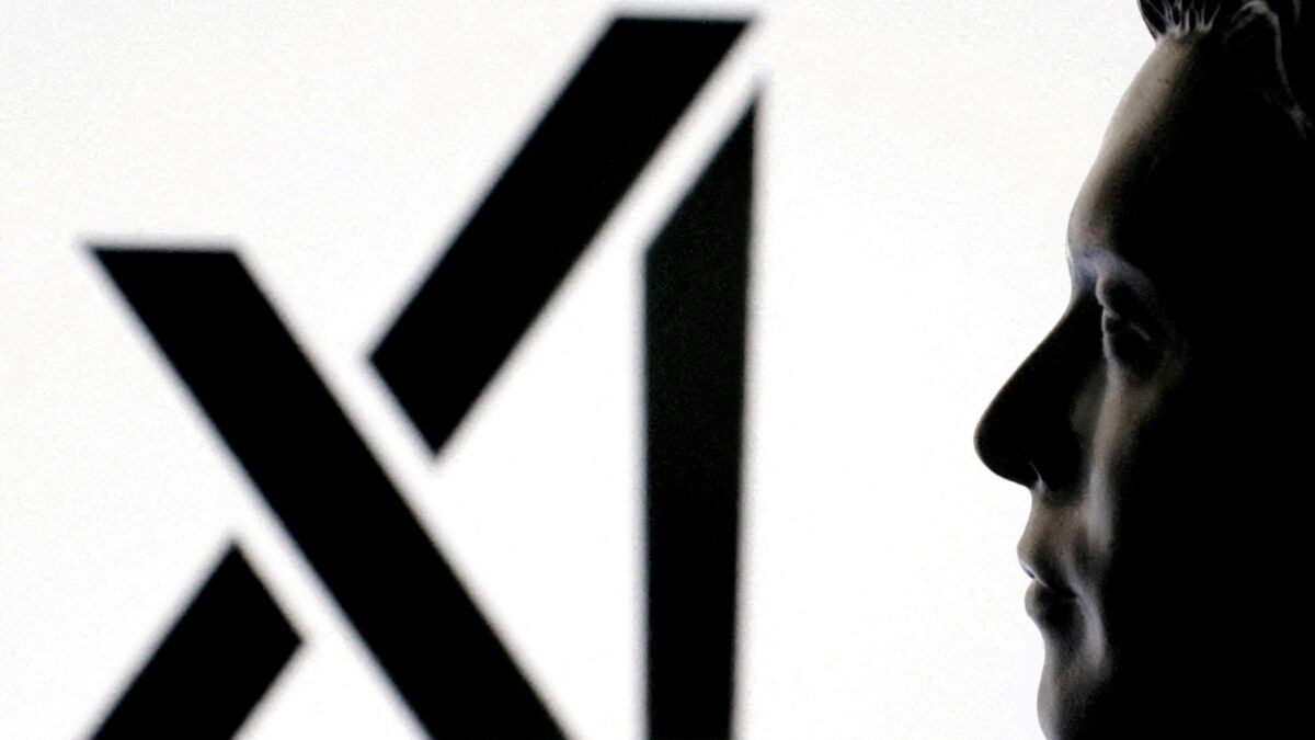 A 3D-printed miniature model of Elon Musk and xAI logo are seen in this illustration created on February 16, 2025. (REUTERS/Dado Ruvic/Illustration/File Photo)