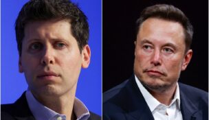 A combination image shows Sam Altman, CEO of OpenAI, during the Asia-Pacific Economic Cooperation (APEC) CEO Summit in San Francisco on Nov. 16, 2023, and Elon Musk, CEO of SpaceX and Tesla and owner of X, during Viva Technology conference in Paris on June 16, 2023. (REUTERS/Carlos Barria/Gonzalo Fuentes/File Photo)