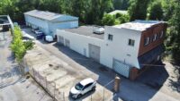 An aerial view of 19 Main St. in Laurel. (Lee & Associates)