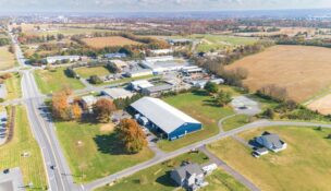 An aerial view of 5216 Renn Road in Frederick. (CoStar Group)