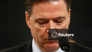 FBI Director James Comey testifies before the House Intelligence Committee hearing into alleged Russian meddling in the 2016 U.S. election on Capitol Hill in Washington, March 20, 2017. (REUTERS/Joshua Roberts/File Photo)