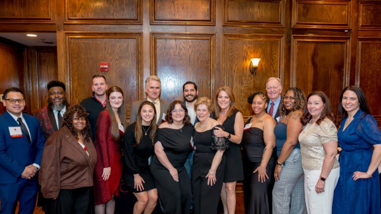 Members of Capitol Concierge’s Corporate team (from left): Mario Orellana, Joe Uter, G. Mischel Denard, Ricky Schultz, Savannah Puzey, Helen Francis, Michael Higgins, Courtney Kidd, Jose Rios, Lynda Ellis, Misty Tieman, Ciara Queen, Bill McNeil, J’Nae Bryan, Gigi Galbraith and Jena Miller. (Photo by CharliePWindsor)