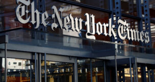 The New York Times building is seen in Manhattan, New York, August 3, 2020. (REUTERS/Shannon Stapleton/File Photo)