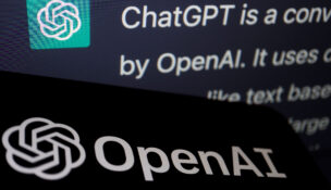 The logo of OpenAI is displayed near a response by its AI chatbot ChatGPT on its website, in this illustration picture taken February 9, 2023. (REUTERS/Florence Lo/Illustration)