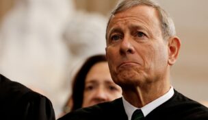 U.S. Supreme Court Chief Justice John Roberts attends inauguration ceremonies in the Rotunda of the U.S. Capitol on Jan. 20, 2025, in Washington. (Chip Somodevilla/Pool via REUTERS/File Photo)