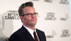 Cast member Matthew Perry poses at the premiere for the television series "The Kennedys After Camelot" at The Paley Center for Media in Beverly Hills, California, on March 15, 2017. (REUTERS/Mario Anzuoni)
