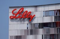 Eli Lilly logo is shown on one of the company's offices in San Diego, California, on Sept. 17, 2020. (REUTERS/Mike Blake/File Photo)
