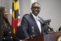 Shawn Joseph is introduced as interim school superintendent of Prince George’s County in June 2025. (Marvin Joseph/The Washington Post)