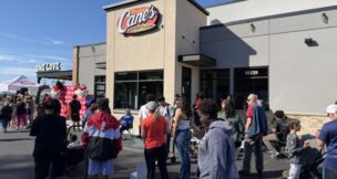 Raising Cane's opened its Owings Mills restaurant on June 3, 2026. (Courtesy of Raising Cane's)