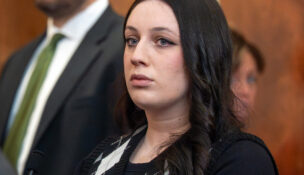 Kaylie M. Santos, 22, of Southbridge, is arraigned in Dudley District Court Friday, June 5. (USA TODAY Network via Reuters Connect)