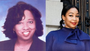 In the Baltimore Register of Wills Democratic primary race, Shanai Dunmore, right, is challenging incumbent Belinda Conaway, left.