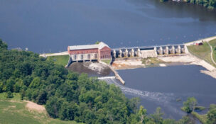 The Webber Dam, on the Grand River in Ionia County, is one of 13 hydroelectric dams Consumers Energy is seeking to sell to Confluence Hydro LLC, a subsidiary of Maryland-based private equity firm Hull Street Energy LLC. (USA TODAY Network via Reuters Connect)