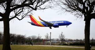 A Southwest Airlines jet comes in for a landing at LaGuardia Airport in New York City on Jan. 11, 2023. (REUTERS/Mike Segar/File Photo)