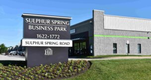 Sulphur Spring Business Park in Baltimore County contains nearly 170,000 square feet of flex office/warehouse space. (Hill Management Services Inc.)