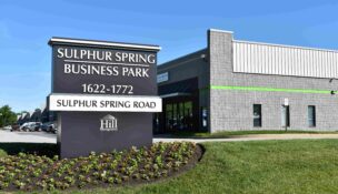 Sulphur Spring Business Park in Baltimore County contains nearly 170,000 square feet of flex office/warehouse space. (Hill Management Services Inc.)