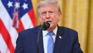 President Donald Trump speaks about election security during an address to the nation from the East Room of the White House in Washington on July 16, 2026. (SAUL LOEB/Pool via REUTERS)