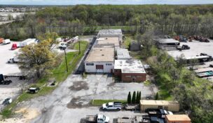 An aerial view of 8100 Lynhurst Road in Dundalk. (MacKenzie Commercial Real Estate Services)