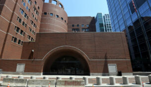 A general view of The John Joseph Moakley United States Courthouse in Boston, Massachusetts, July 27, 2021. (REUTERS/Nicholas Pfosi)