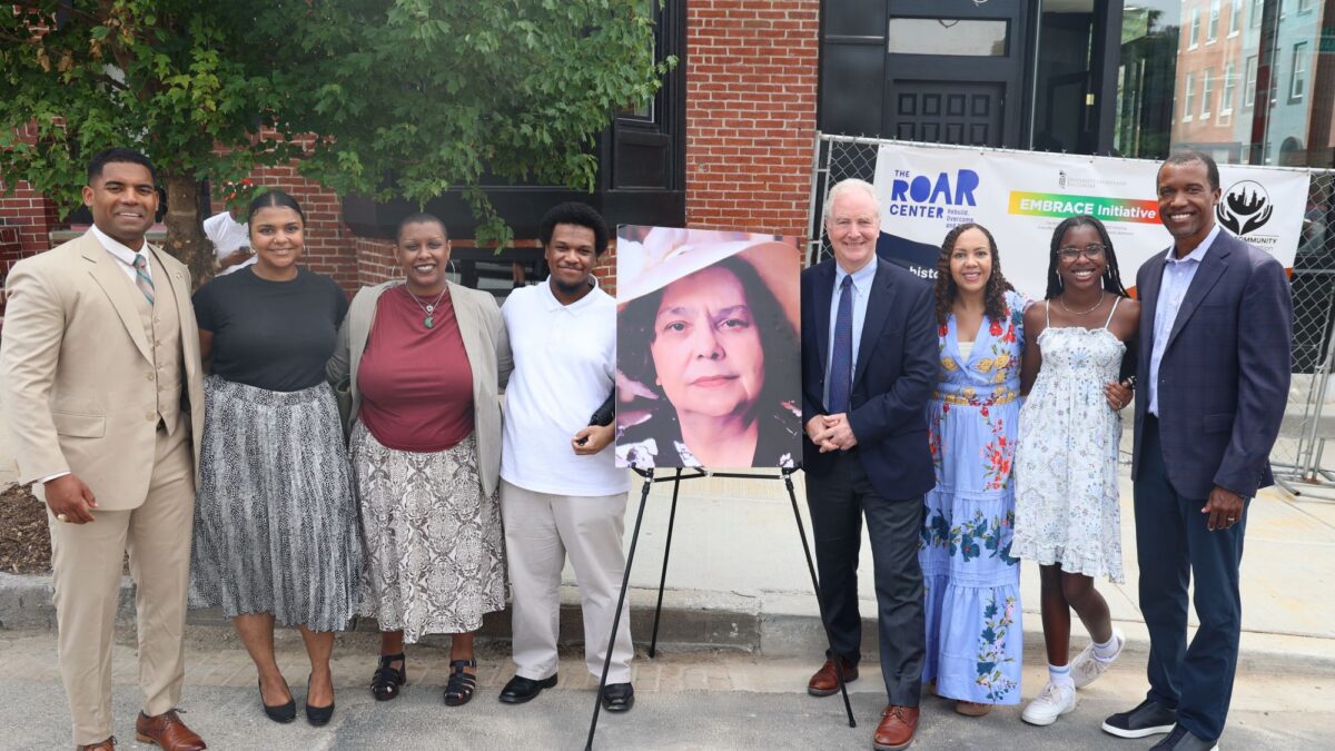 State and community leaders held a reopening ceremony for the Juanita Jackson Law Center in Baltimore on June 26, 2026. (Office of Sen. Chris Van Hollen)