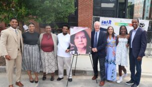 State and community leaders held a reopening ceremony for the Juanita Jackson Law Center in Baltimore on June 26, 2026. (Office of Sen. Chris Van Hollen)