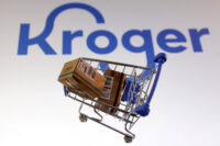 Kroger logo is seen in this illustration taken, February 11, 2025. (REUTERS/Dado Ruvic/Illustration)
