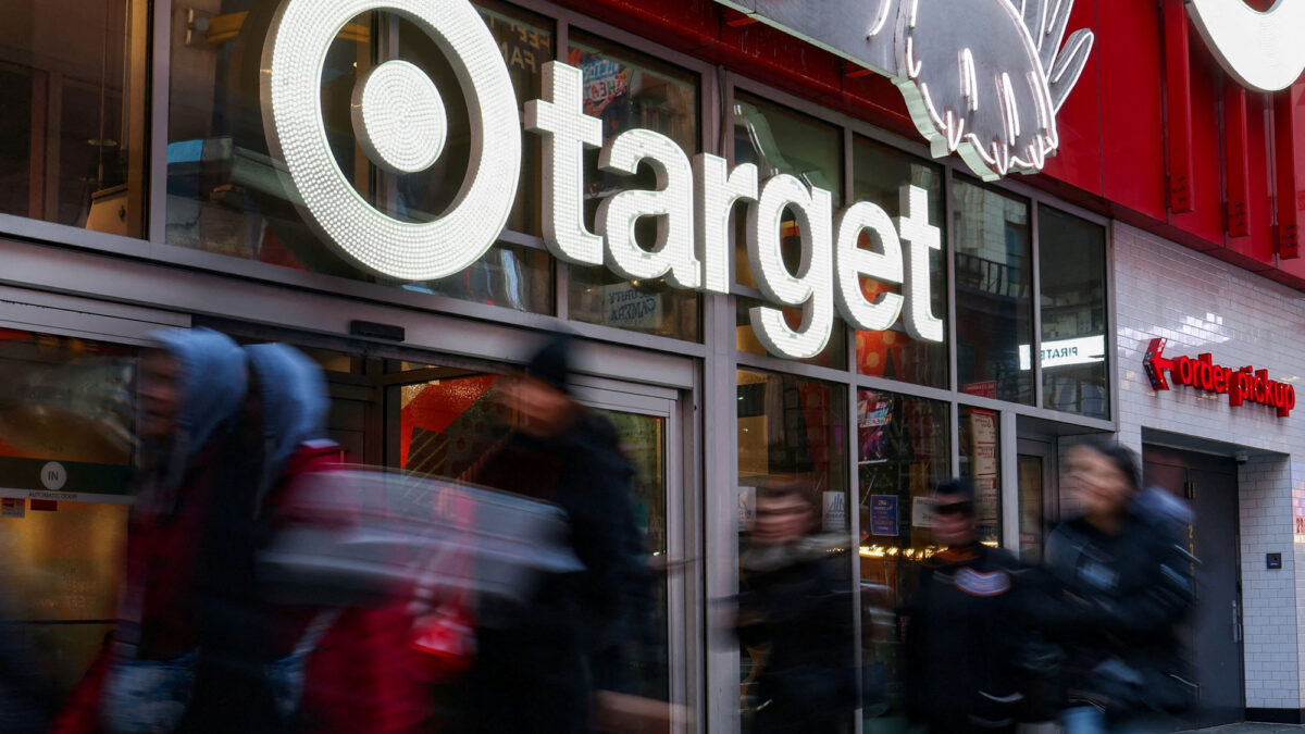 People walk by a Target store in midtown Manhattan in New York City, March 21, 2025. (REUTERS/Kylie Cooper/File Photo)