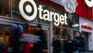 People walk by a Target store in midtown Manhattan in New York City, March 21, 2025. (REUTERS/Kylie Cooper/File Photo)