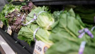 Lettuce is displayed for sale at a grocery store in Washington on July 24, 2026. (REUTERS/Nathan Howard/File Photo)