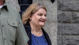 FILE PHOTO: Milwaukee County Judge Hannah Dugan, charged with obstructing an immigration arrest, leaves after appearing in court, in Milwaukee on May 15, 2025. (REUTERS/Jim Vondruska/File Photo)
