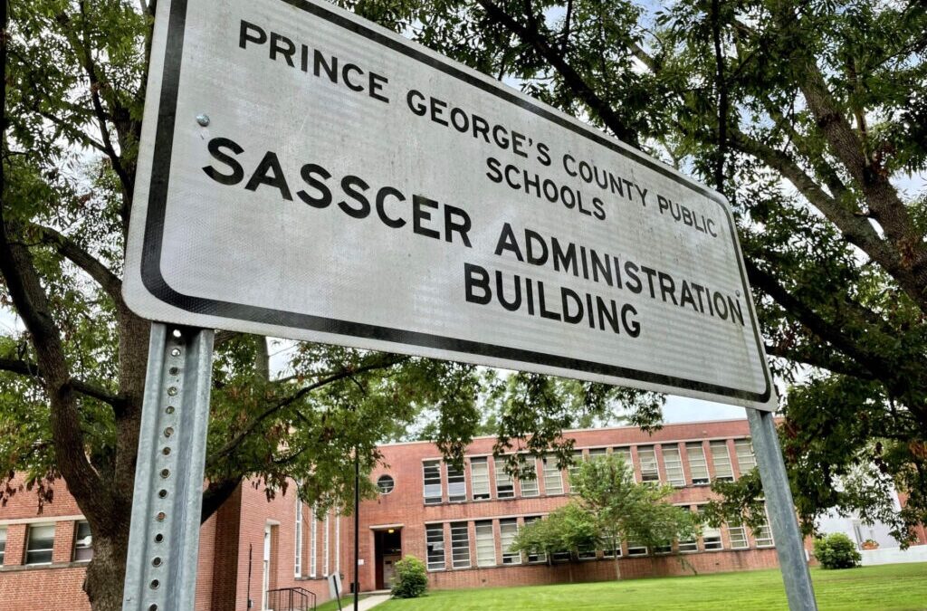 The Prince George's County Public Schools headquarters in Upper Marlboro. Some students in the district have already worked with AI through approved pilot programs. (File photo by Danielle E. Gaines/Maryland Matters)