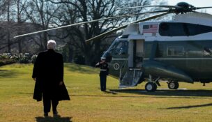 President Donald Trump walks toward the Marine One helicopter to depart the White House for travel to Detroit in Washington on Jan. 13, 2026. (REUTERS/Jonathan Ernst)